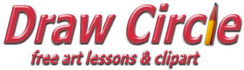 drawcircle.com banner. Arts community online art show.